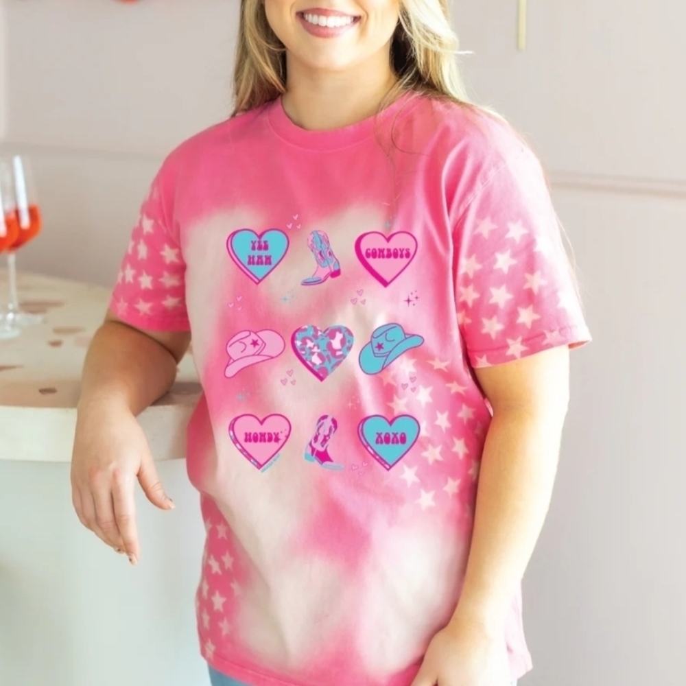 Pink Hearts T-Shirt